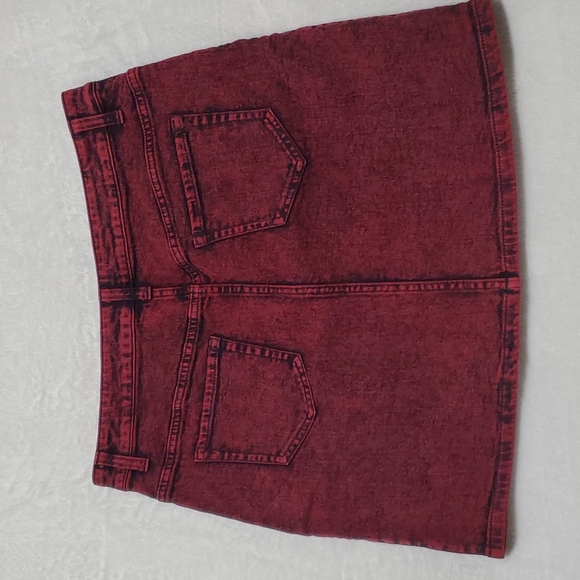 HOT TOPIC Jean skirt purple L - Picture 2 of 6